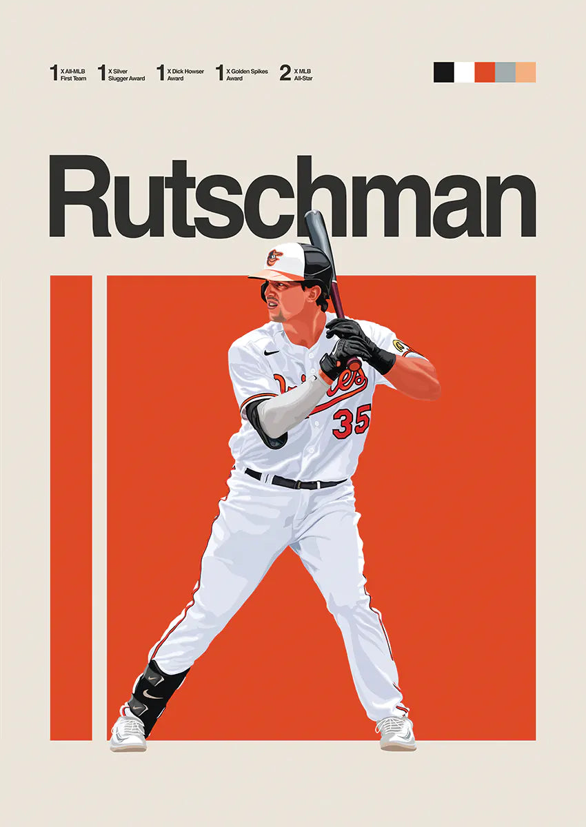 adley rutschman poster baltimore orioles wall art