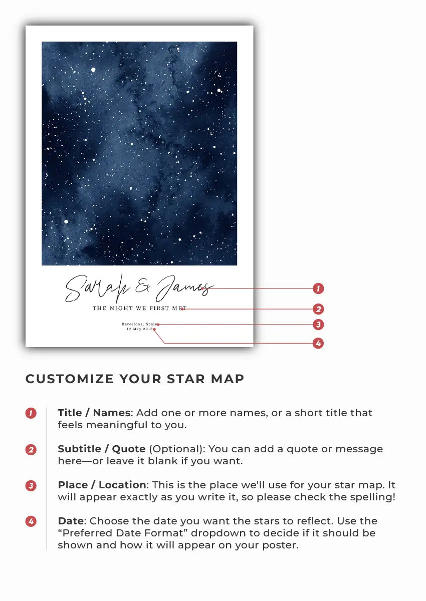 how to create your own star map