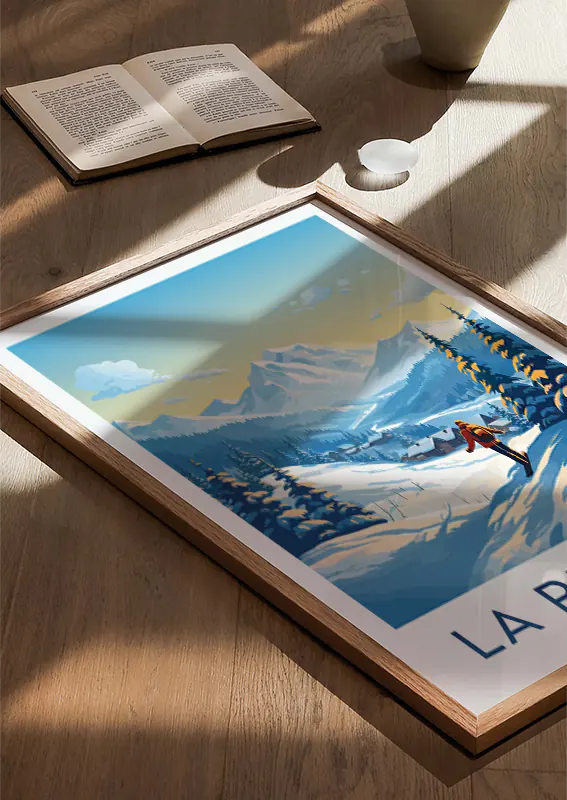 elbrus nature landscape print for hikers and adventure lovers