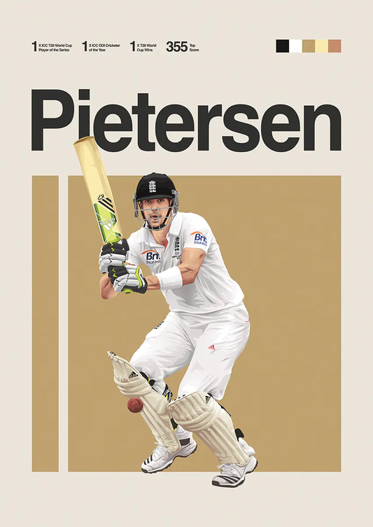 kevin pietersen poster england cricket legend