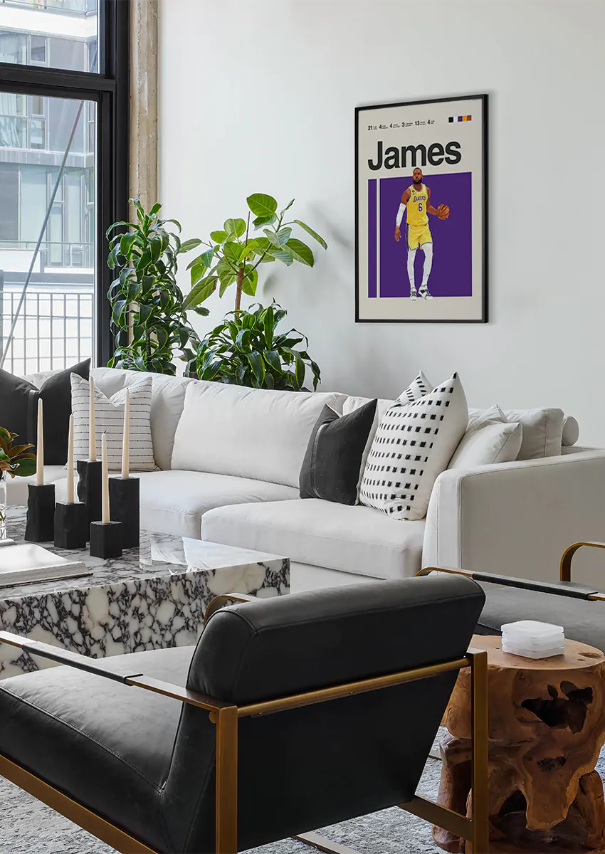 Lakers basketball wall art