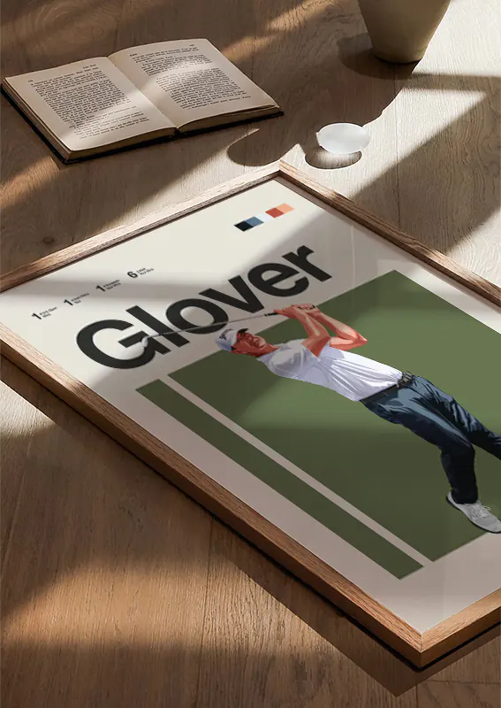 lucas glover u.s. open champion poster for golf fans