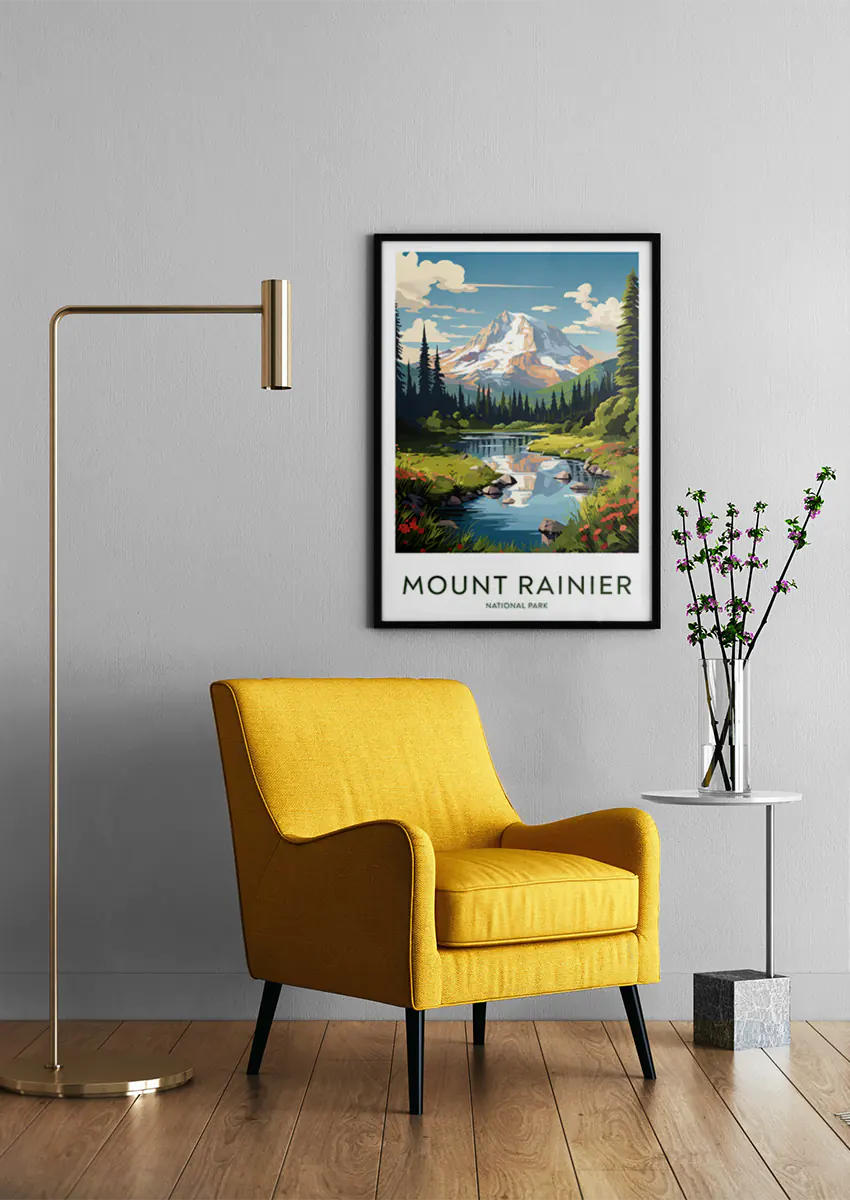washington landscape wall art nature scenery print