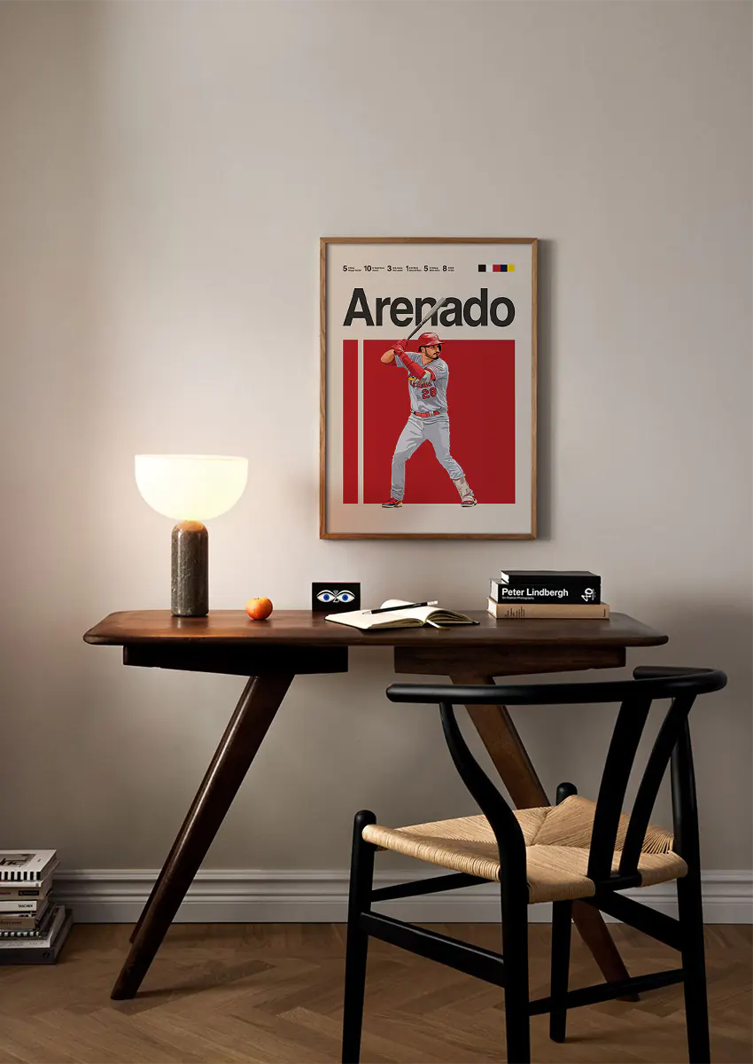 MLB sports poster featuring Nolan Arenado St. Louis Cardinals