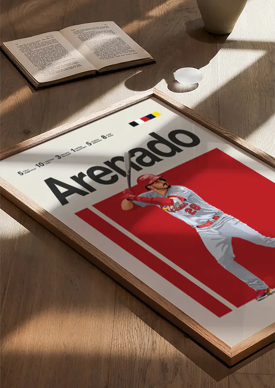 Modern baseball wall art gift for sports fans and collectors