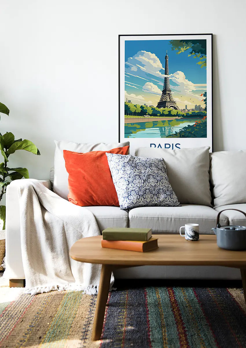 city of light wall art gift for travelers lovers of paris home decor