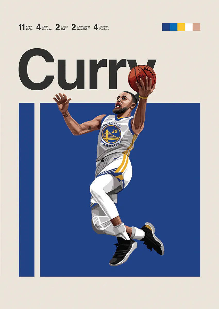 stephen curry dunk poster golden state warriors wall art