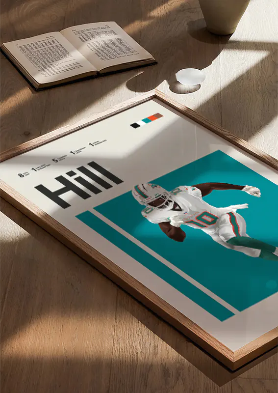 Football decor print perfect for sports fans and modern interiors