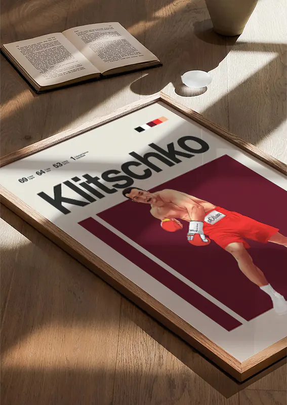 Modern sports print of Wladimir Klitschko with Olympic pedigree