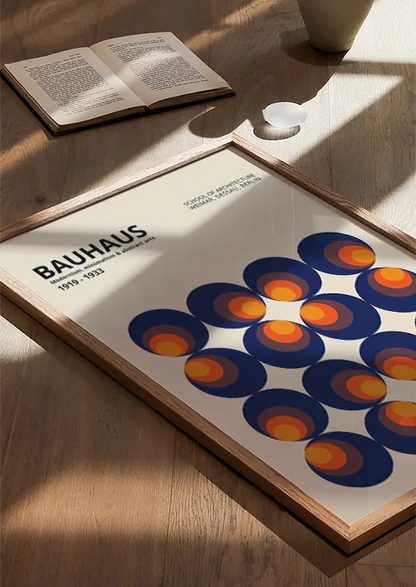 bold modernist wall art inspired by bauhaus school of design