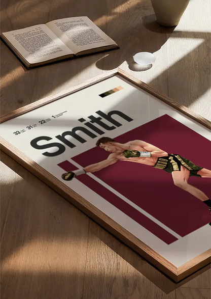 Boxing wall art featuring British boxer Callum Smith