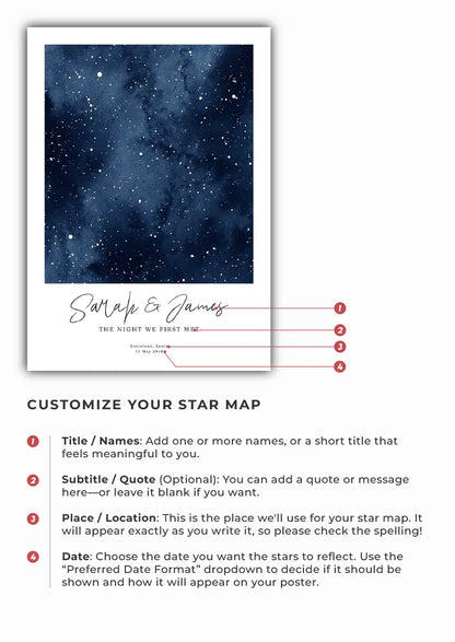 how to create your own star map
