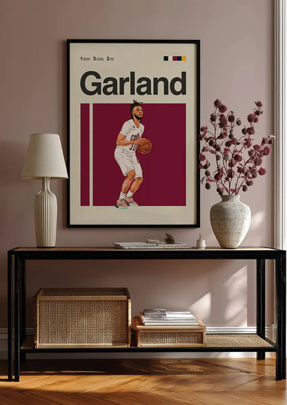 NBA basketball wall art for Cleveland fans