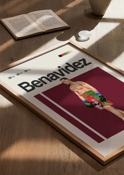 Benavidez print with Mexican flag colors