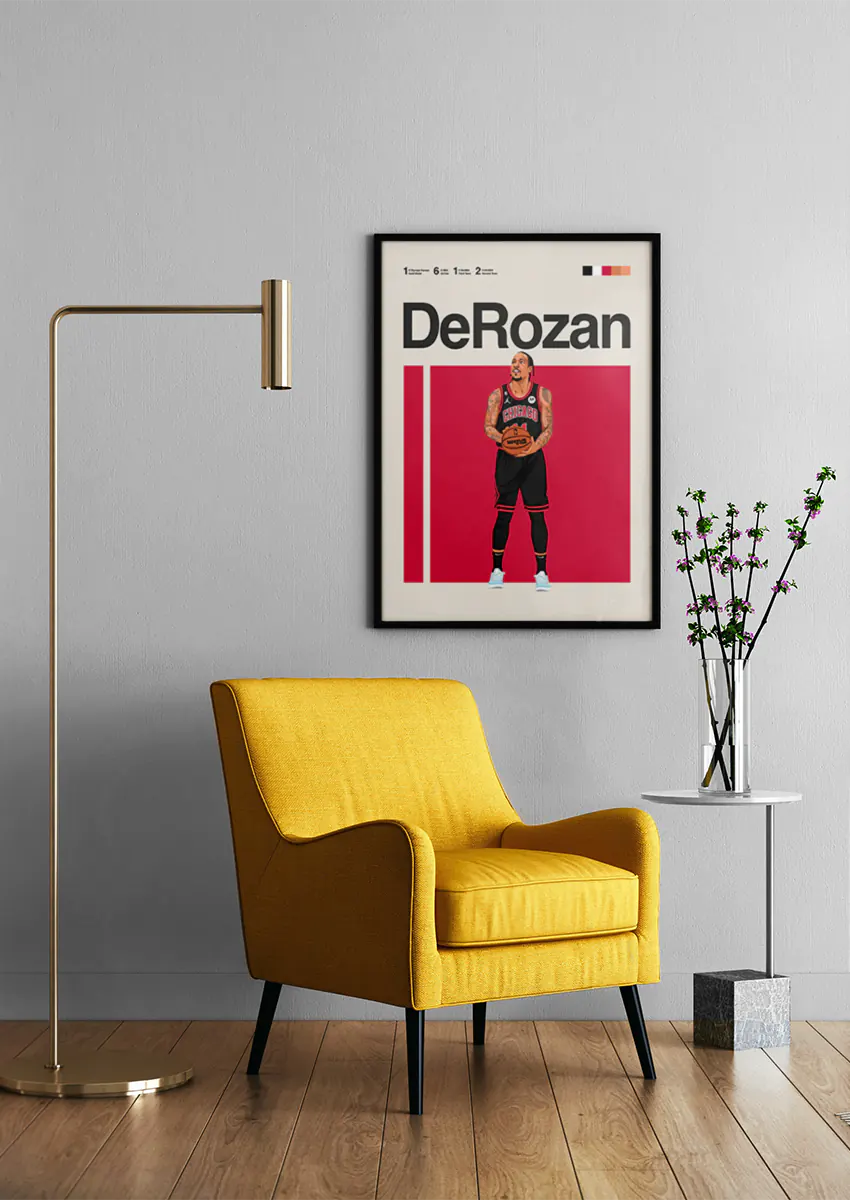 NBA basketball art print for Bulls fans