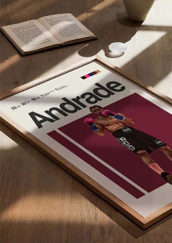 Demetrius 'Boo Boo' Andrade illustrated fight pose
