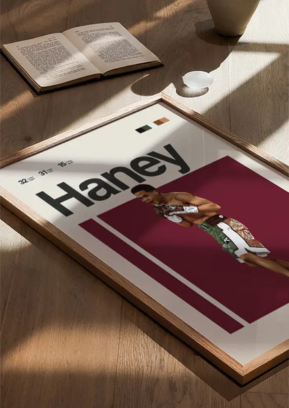 Illustrated Devin Haney print for sports fans and collectors