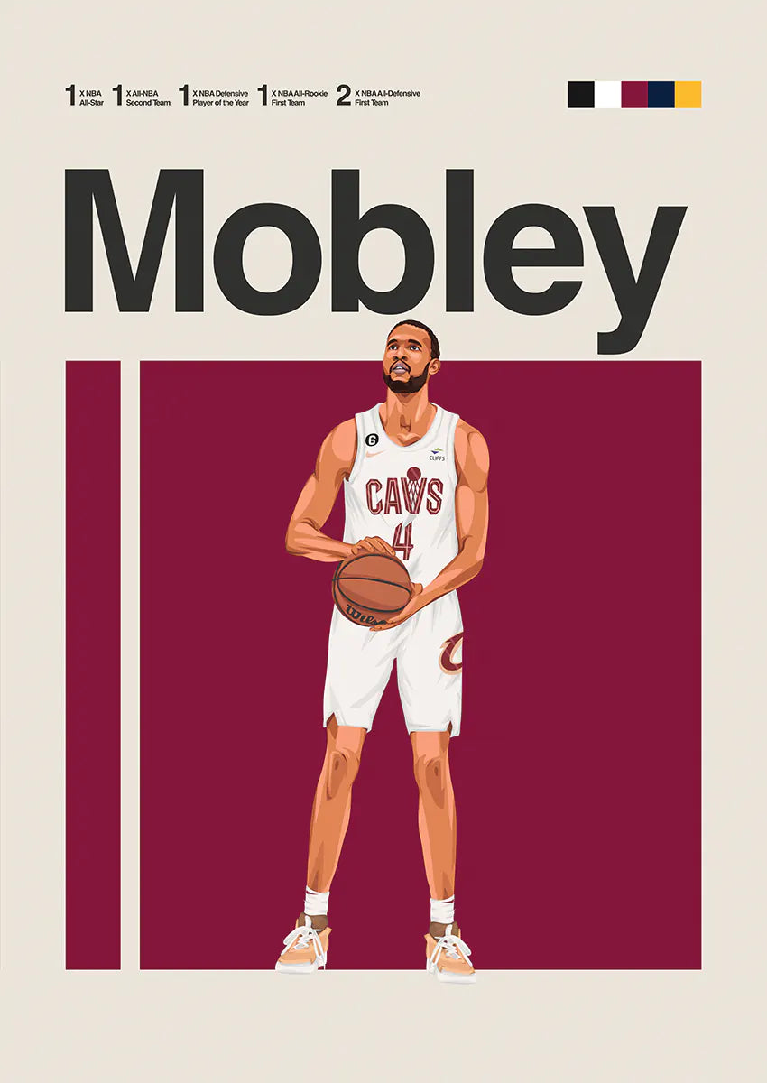 Evan Mobley poster featuring Cleveland Cavaliers star