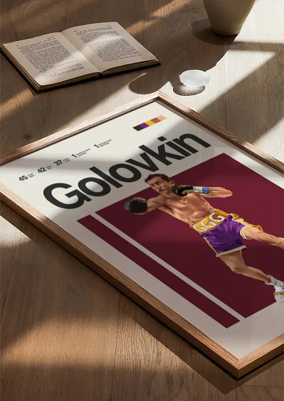 GGG boxing poster for gym, game room, or sports-inspired