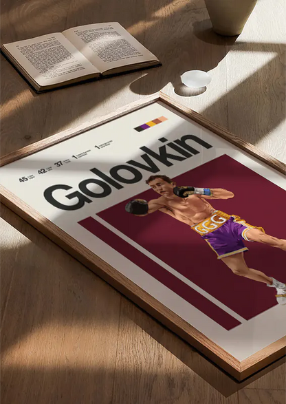GGG boxing poster for gym, game room, or sports-inspired