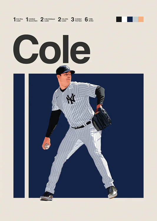 gerrit cole poster new york yankees wall art