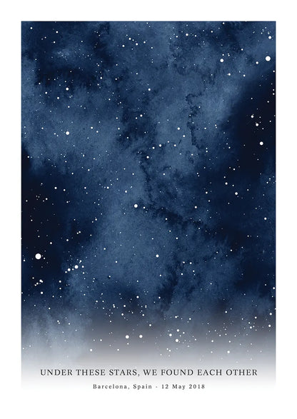 custom star map poster for any occasion