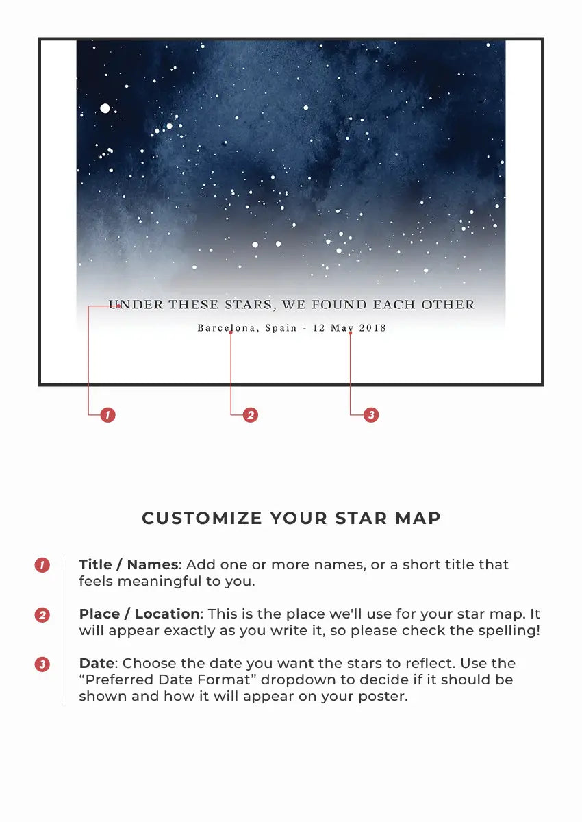 how to get a personalized star map