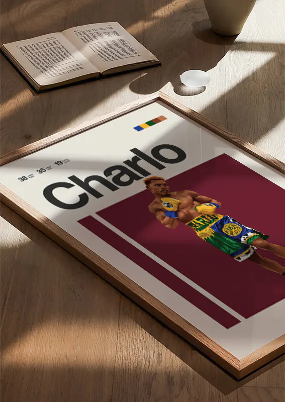 Jermell Charlo Lions Only boxing poster for gym or sports-themed room