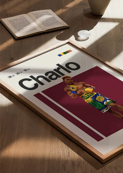 Jermell Charlo Lions Only boxing poster for gym or sports-themed room