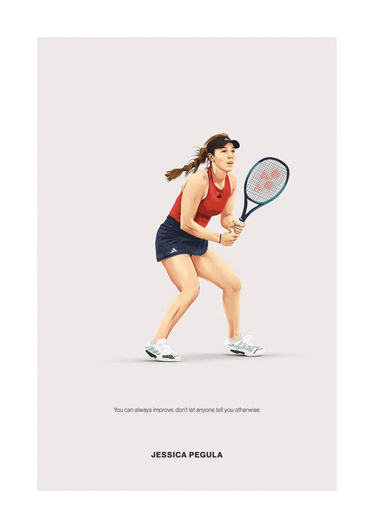 Jessica Pegula tennis poster motivational sports artwork