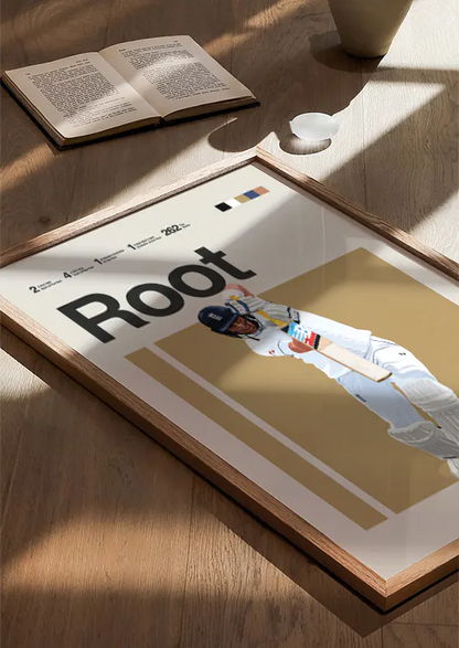 minimalist joe root sports poster for fans and collectors