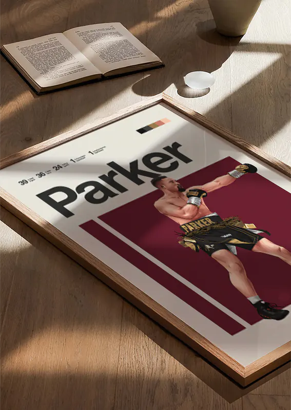 Joseph Parker sports poster for home gym or athlete decor