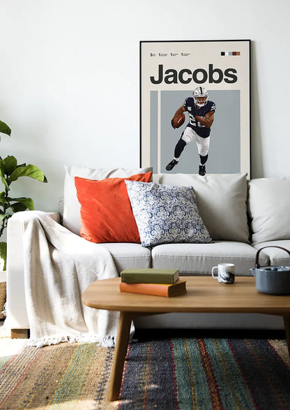 Las Vegas Raiders running back football artwork