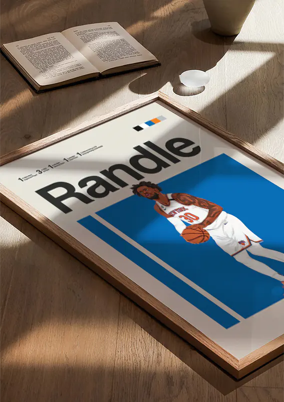 Modern basketball decor for Knicks fans and collectors