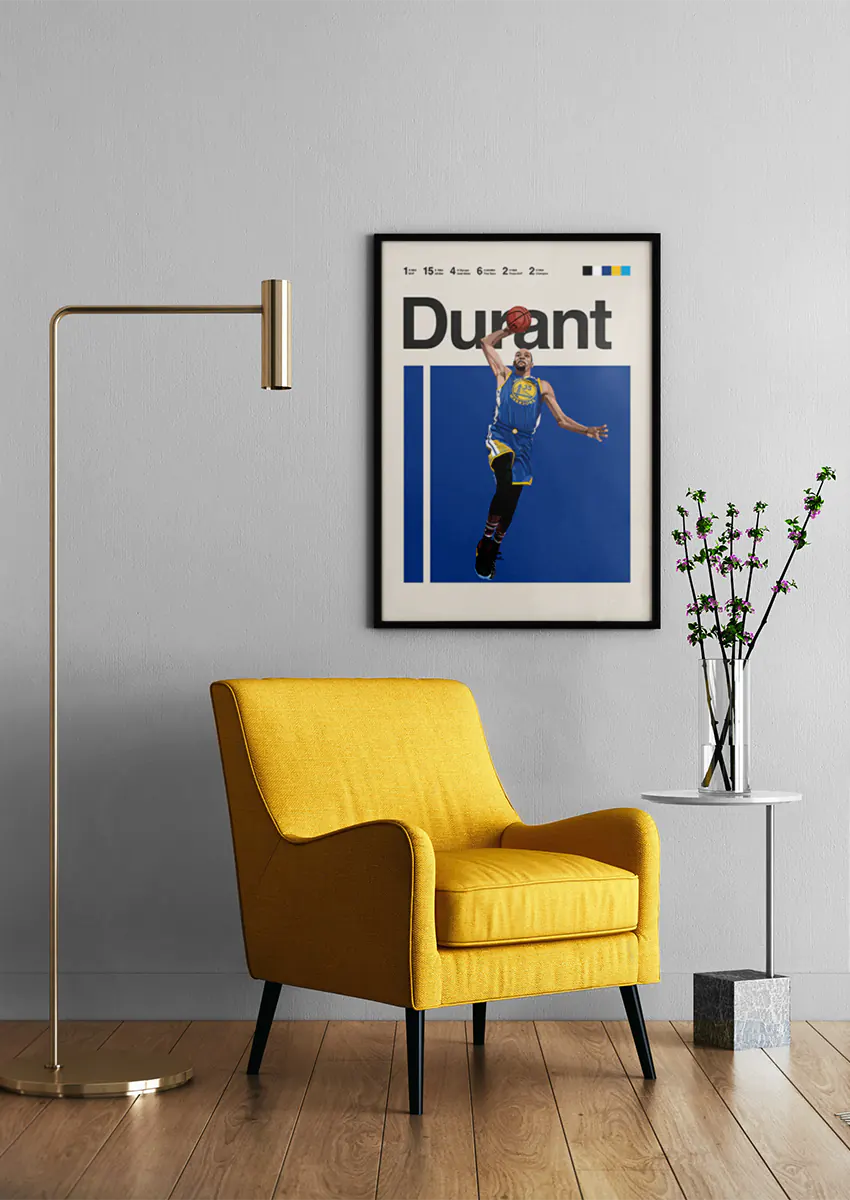 Kevin Durant Warriors artwork