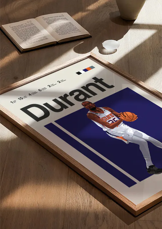 Kevin Durant NBA wall decor print