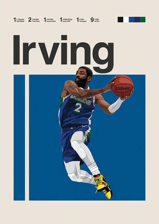 Kyrie Irving dunking poster