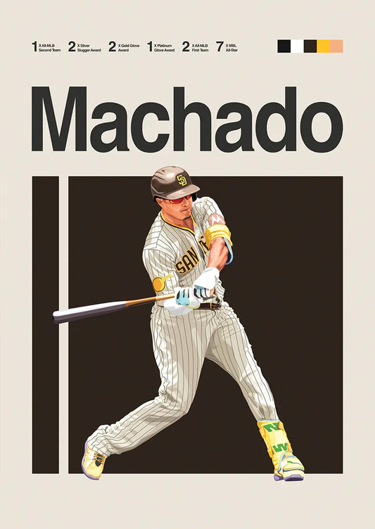 manny machado poster san diego padres wall art