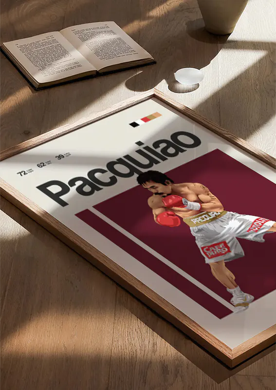 Manny Pacquiao legendary boxer poster for gym, office, or fan space