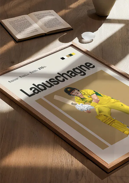 australian batsman marnus labuschagne sports poster