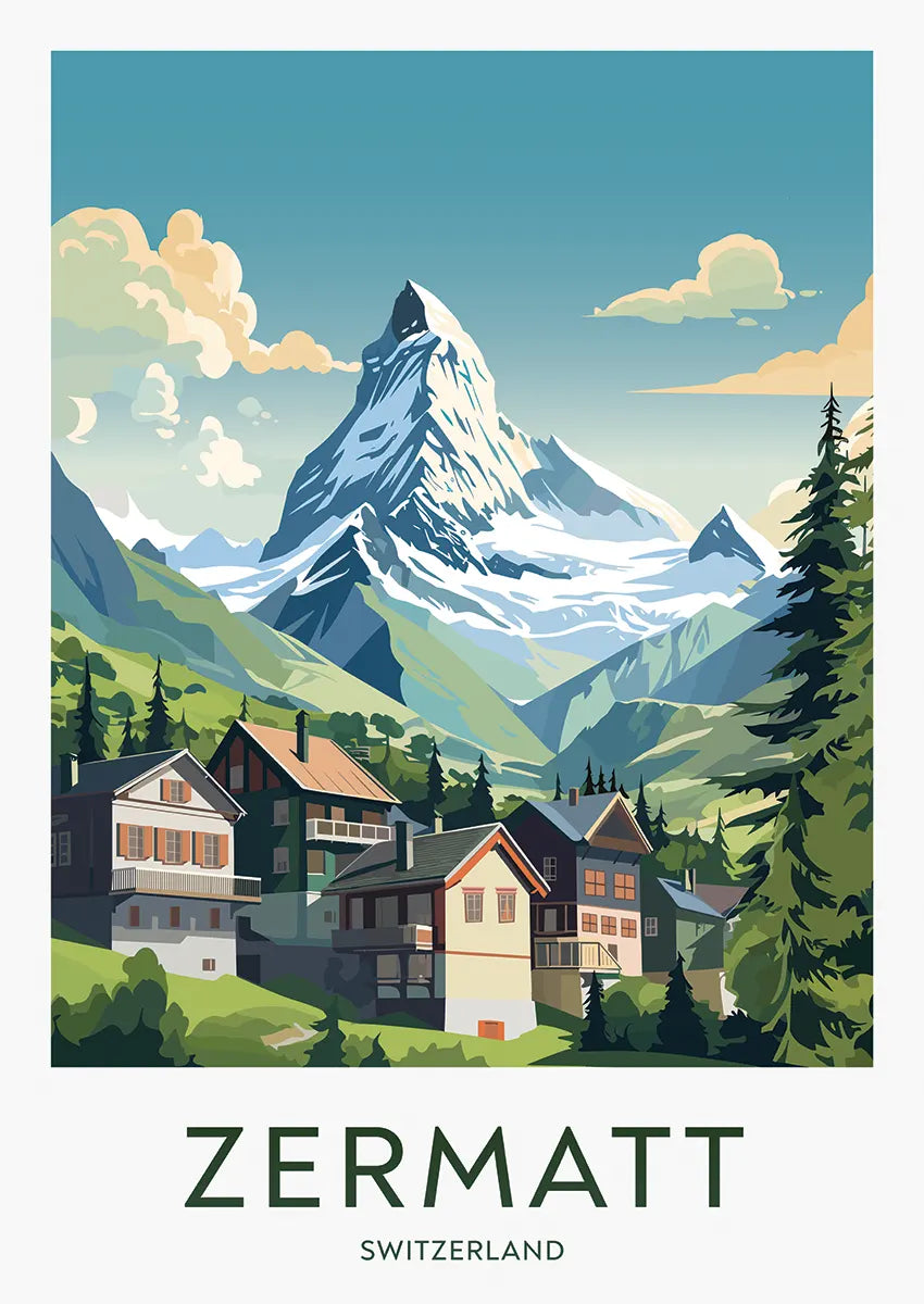 Matterhorn Over Zermatt