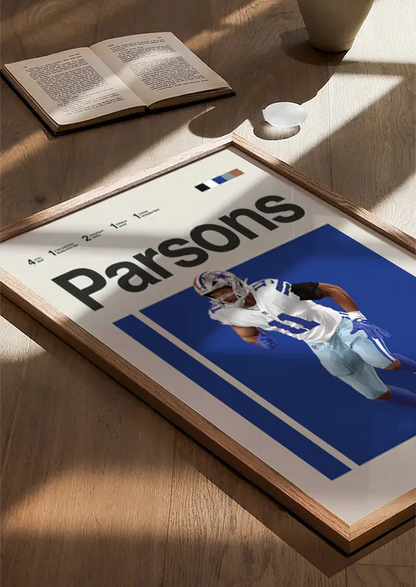 Micah Parsons football poster for sports fans