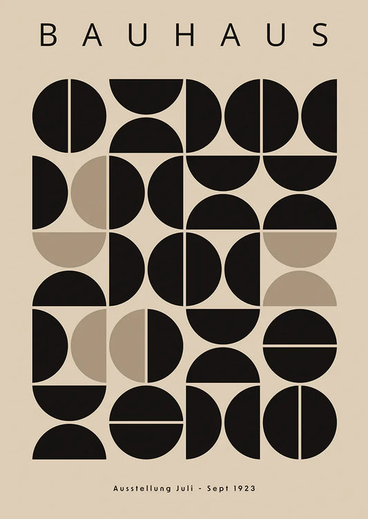 bauhaus abstract geometric shapes poster from 1923