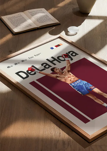 Athlete artwork of Oscar De La Hoya for sports fan home decor