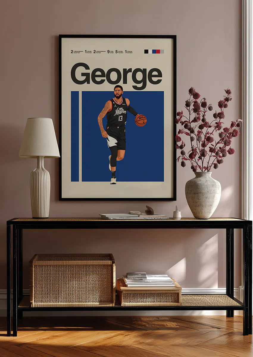 NBA basketball print featuring Paul George
