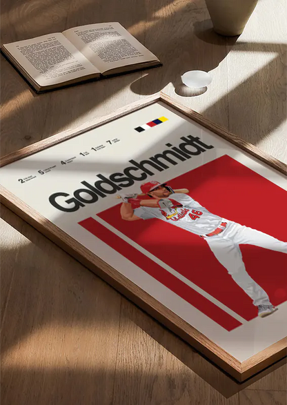 Illustrated MLB athlete print for baseball fans and collectors