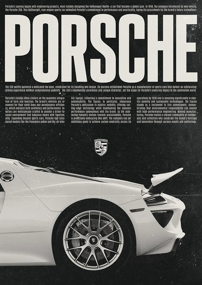 Porsche wall art print 