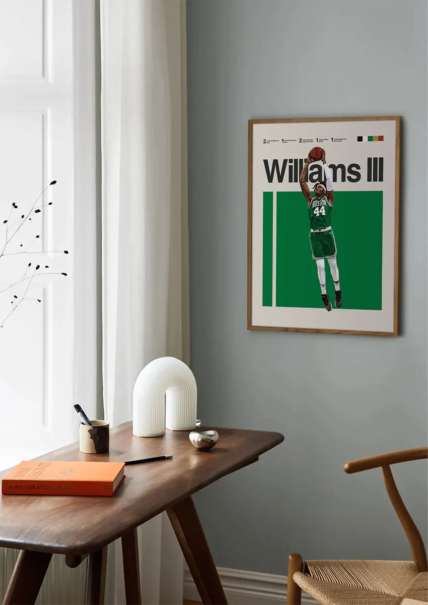 NBA Celtics wall art with Robert Williams III