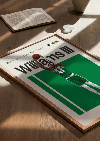 Robert Williams III basketball slam dunk print