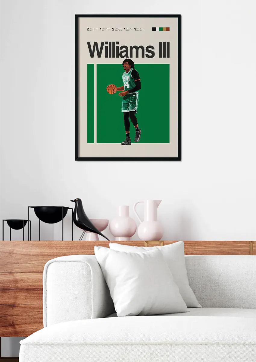 NBA defender Robert Williams III wall art